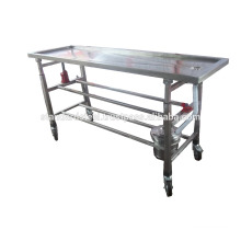stainless Steel Mortuary Embalming Table